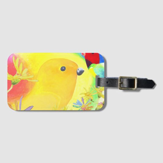 Fantastische vogels bagagelabel (Voorkant (horizontaal))