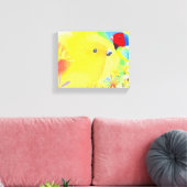 Fantastische vogels canvas afdruk (Insitu (Woonkamer))