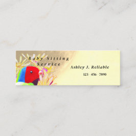 Fantastische vogels contactkaartje