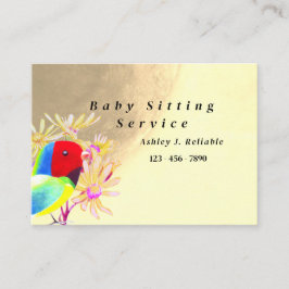 Fantastische vogels contactkaartje