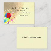 Fantastische vogels contactkaartje (Voorkant / Achterkant)