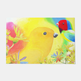 Fantastische vogels deurmat