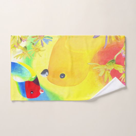 Fantastische vogels handdoek (Handdoek)