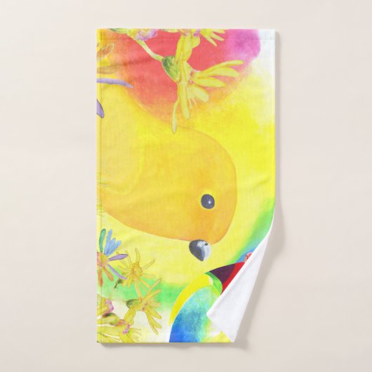 Fantastische vogels handdoek (Handdoek)