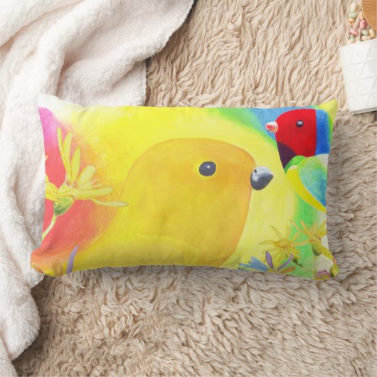 Fantastische vogels kussen (Deken)