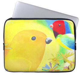 Fantastische vogels laptop sleeve
