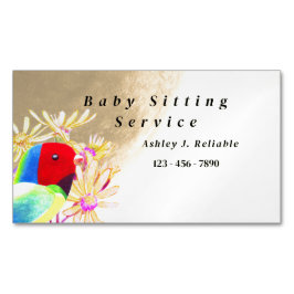 Fantastische vogels magnetisch visitekaartje