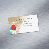 Fantastische vogels magnetisch visitekaartje (Voorbeeld)