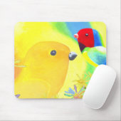 Fantastische vogels muismat (Met muis)