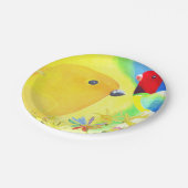 Fantastische vogels papieren bordje (Gekanteld)