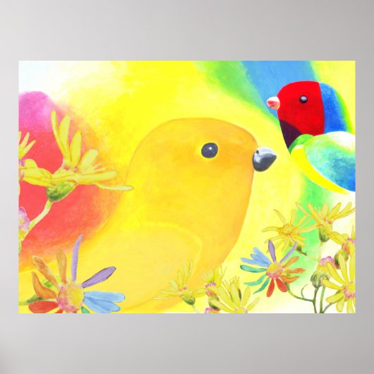 Fantastische vogels poster (Voorkant)