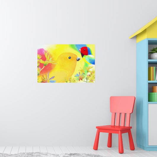 Fantastische Vogels Poster (Kinderkamer 1)