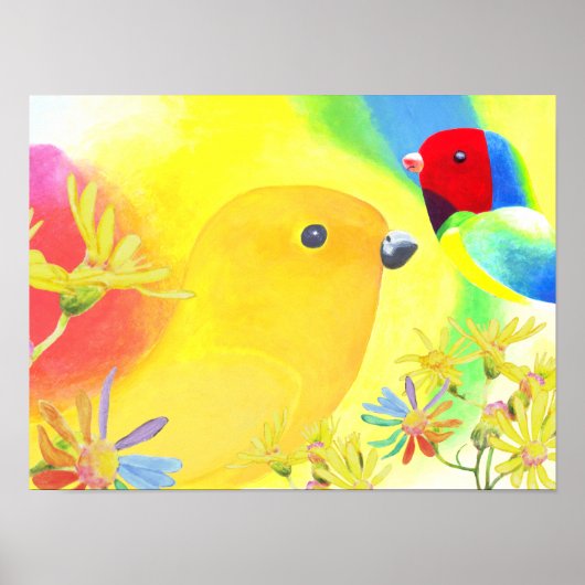 Fantastische vogels poster (Voorkant)