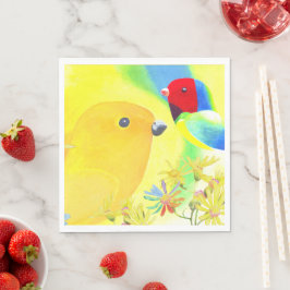 Fantastische vogels servet