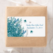 Fantastische  vogels sparen de datum etiket (Insitu)