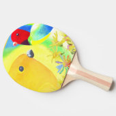Fantastische vogels tafeltennisbatje (Zijkant)