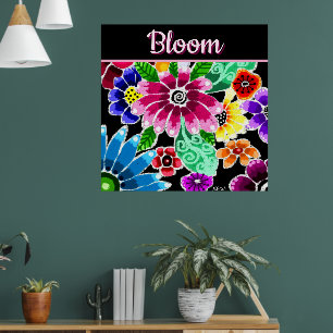 Fantastische Volkskunst Bloemen Bloemstuk Geperson Poster