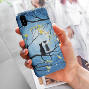 Fantastische volle maan met katten Case-Mate iPhone case