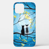 Fantastische volle maan met katten Case-Mate iPhone case (Achterkant)