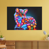 Fantastische vos canvas afdruk (Insitu (Woonkamer))