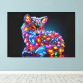 Fantastische vos canvas afdruk (Insitu (Houten vloer))