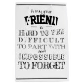 Fantastische vriend Bedankt voor je waardering Gif Medium Cadeauzakje (Voorkant)