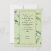 Fantastische Vrijgezellenfeest Bedankkaart (Achterkant)