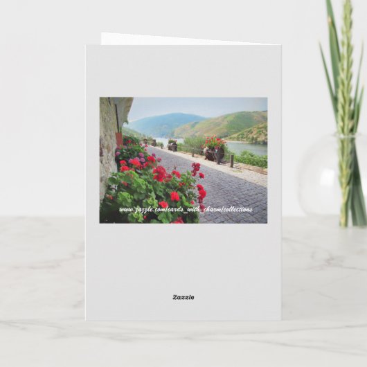 Fantastische Vrouw met Parasol Monet Tradition Kaart (Achterkant)