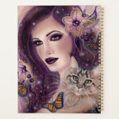 Fantastische vrouwen met een kat van Renee Lavoie  Planner (Achterkant)