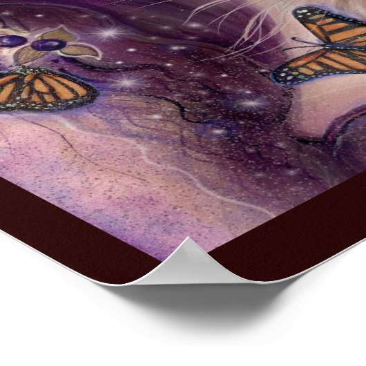 Fantastische vrouwen met een kat van Renee Lavoie Poster (Hoek)