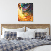 Fantastische vrouwenportret canvas afdruk (Insitu (Slaapkamer))