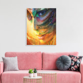 Fantastische vrouwenportret canvas afdruk (Insitu (Woonkamer))