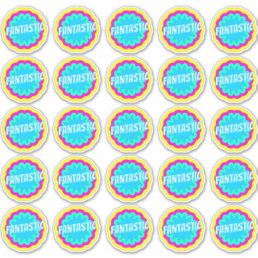 Fantastische vun-tun-taakomschrijving Stickers voo (Voorkant)