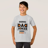 Fantastische waarschuwing! Pa Joke Loading T-shirt (Voorkant volledig)