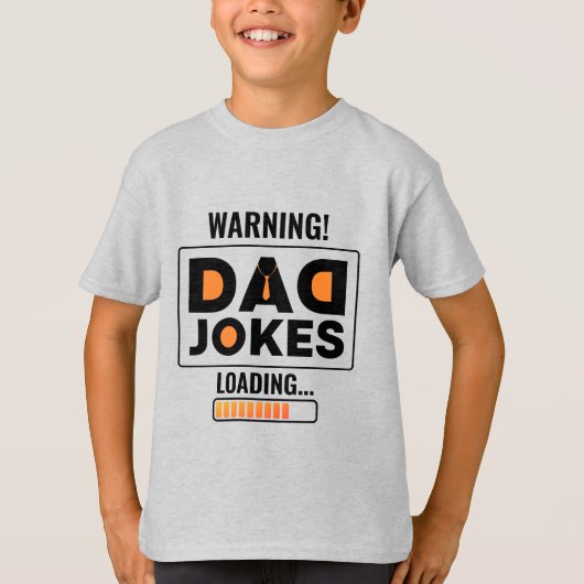 Fantastische waarschuwing! Pa Joke Loading T-shirt (Voorkant)