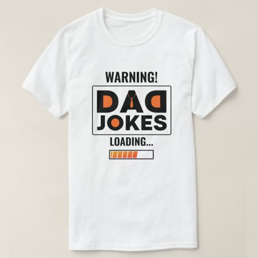 Fantastische waarschuwing! Pa Joke Uploadt T-Shirt (Design voorkant)