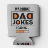 Fantastische waarschuwing! Papa Joke UploadSierkus Blikjeskoeler (Achterkant)