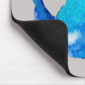 Fantastische waterverf blauwe theepot muismat (Hoek)