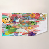 Fantastische Waterverf Floral Art Shower Curtain Badhanddoek (Badhanddoek)