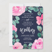 Fantastische waterverf foto bruiloft kaart (Voorkant)