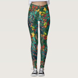 Fantastische Waterverf kerst Leggings