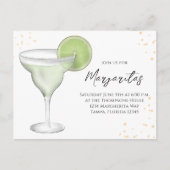 Fantastische Waterverf Margarita QR Code Facebook Briefkaart (Voorkant)