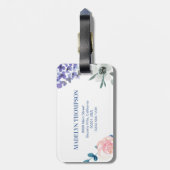 Fantastische Waterverf  naam Bagagelabel (Achterkant verticaal)