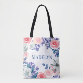 Fantastische Waterverf  naam Tote Bag