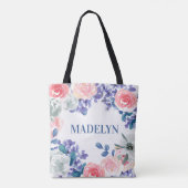 Fantastische Waterverf  naam Tote Bag (Achterkant)