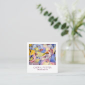 Fantastische Waterverf vogels Vierkante Visitekaartje (Staand voorkant)