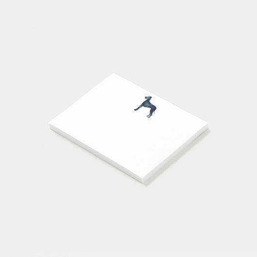 Fantastische Waterverf voor donkere honden Silhoue Post-it® Notes (Schuin)