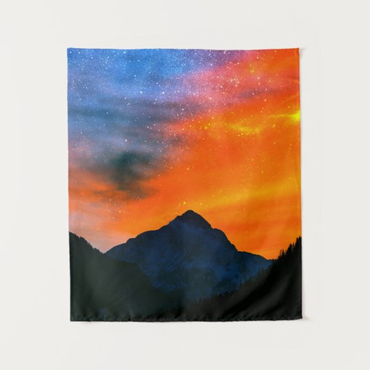 Fantastische wereld in bergen wandkleed (Voorkant)