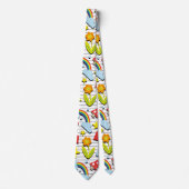 Fantastische wereld op papier met gelinkte notitie stropdas (Voorkant)