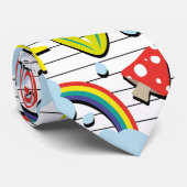 Fantastische wereld op papier met gelinkte notitie stropdas (Opgerold)